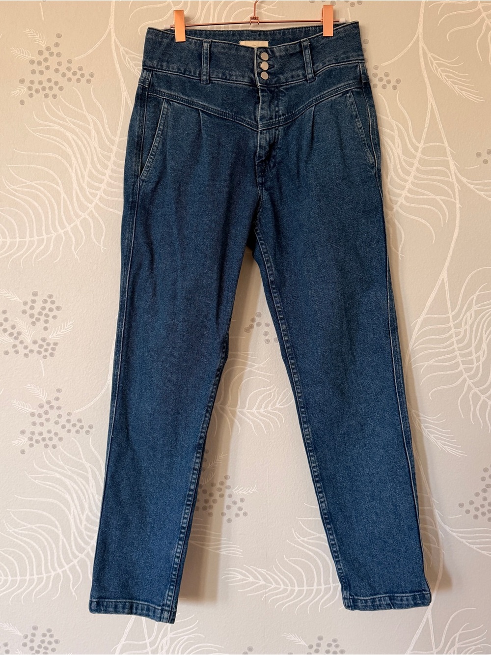 Sezane Sidney | High Waisted Straight Leg Jeans 46
